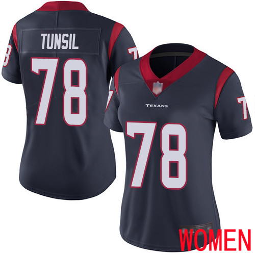Houston Texans Limited Navy Blue Women Laremy Tunsil Home Jersey NFL Football 78 Vapor Untouchable